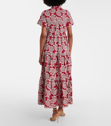 Embroidered cotton-blend shirt dress | Erdem