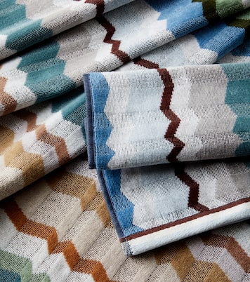 Eva set of 2 cotton terry towels | Missoni