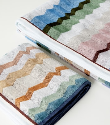 Eva set of 2 cotton terry towels | Missoni