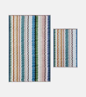 Eva set of 2 cotton terry towels | Missoni