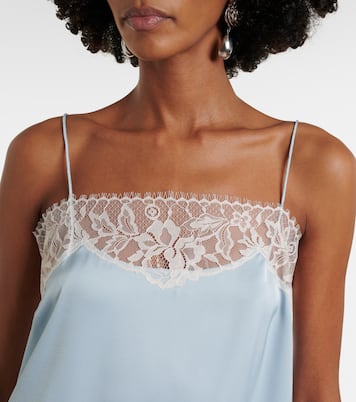 Top lencero Hanna de satén con encaje | Faithfull