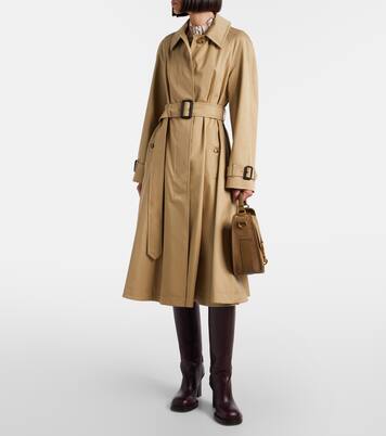 Clip Messenger suede top-handle bag | Burberry