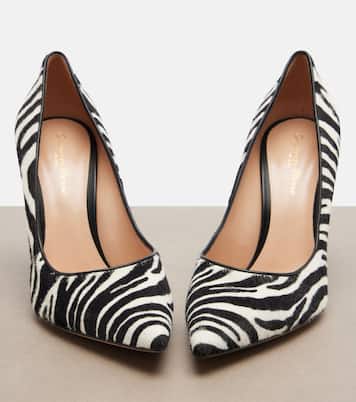 Gianvito zebra-print calf hair pumps | Gianvito Rossi