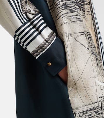 Robe chemise en soie à imprimé | Max Mara