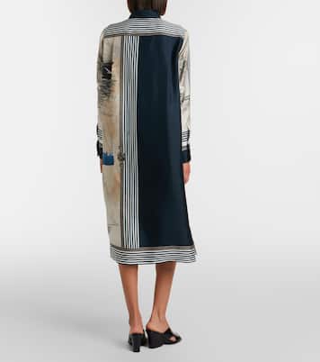 Robe chemise en soie à imprimé | Max Mara