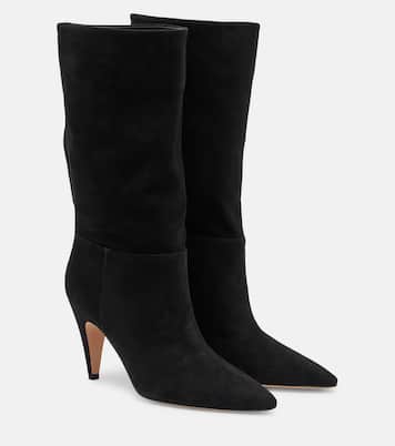 Elise suede mid-calf boots | Gianvito Rossi