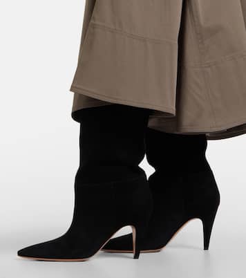 Elise suede mid-calf boots | Gianvito Rossi