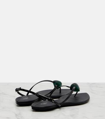 Invisible embellished leather sandals | Alaïa