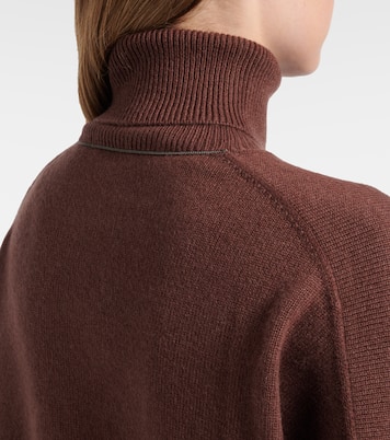 Monili cashmere turtleneck sweater | Brunello Cucinelli