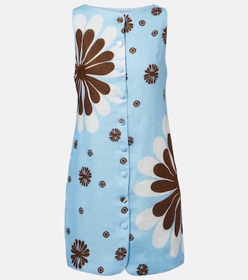 Rhoda floral linen minidress | Cala de la Cruz