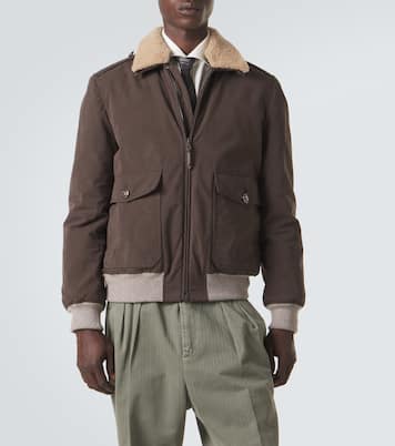 Blouson mit Shearling-Besatz | Brunello Cucinelli