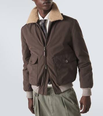 Blouson mit Shearling-Besatz | Brunello Cucinelli