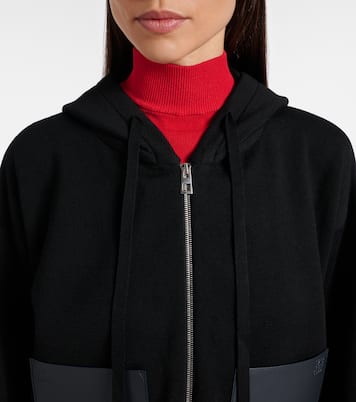 Kapuzenjacke Anagram aus Wolle mit Leder | Loewe