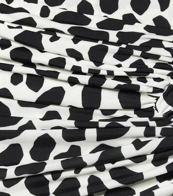 Animal-print stretch-jersey miniskirt | Alexandre Vauthier