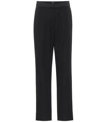 Pantalon droit en satin de laine | Balmain