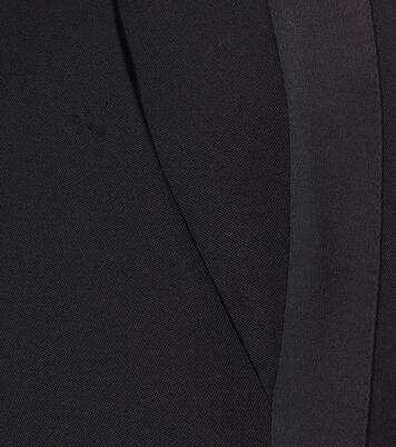 Pantalon droit en satin de laine | Balmain