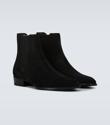 Bottines Chelsea Wyatt en daim | Saint Laurent