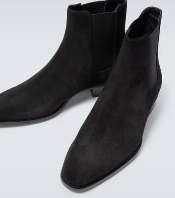 Bottines Chelsea Wyatt en daim | Saint Laurent