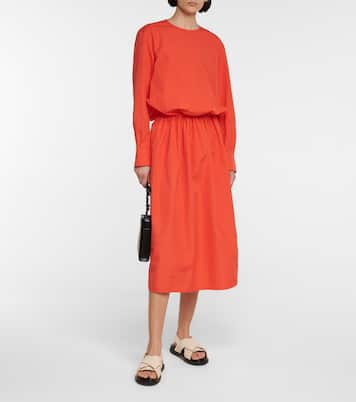 Midikleid aus Baumwollpopeline | Marni