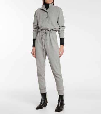Finn buttoned cotton jumpsuit | Veronica Beard