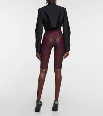 Bikershorts mit Mesh | Mugler