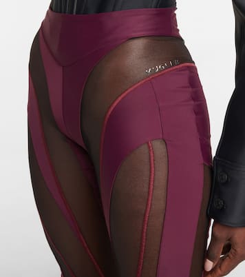 Bikershorts mit Mesh | Mugler