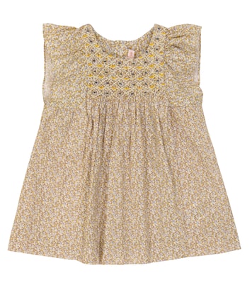 Baby Cadelili smocked cotton dress | Bonpoint