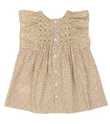 Baby Cadelili smocked cotton dress | Bonpoint