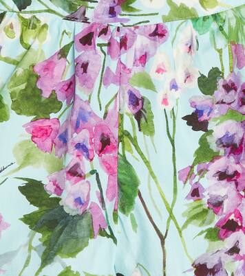 Floral printed cotton shorts | Dolce&Gabbana Kids