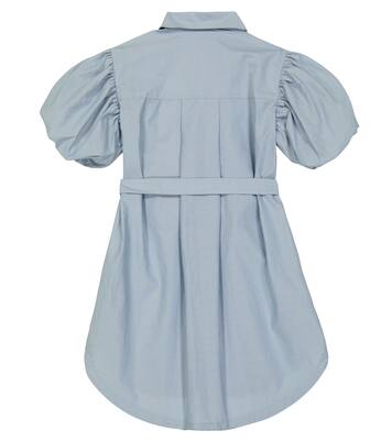 Embellished puff-sleeve dress | Brunello Cucinelli Kids