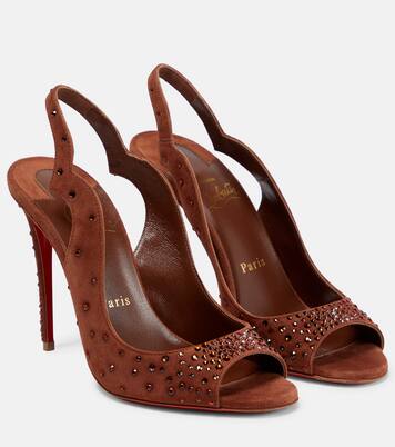 Sandali Nudes Degrachick in suede | Christian Louboutin