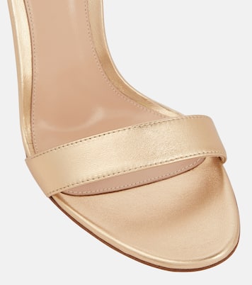 Sandalen Portofino 105 aus Metallic-Leder | Gianvito Rossi