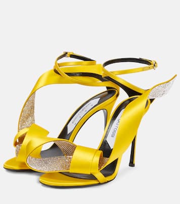 X Sergio Rossi Verzierte Sandalen aus Satin | Area
