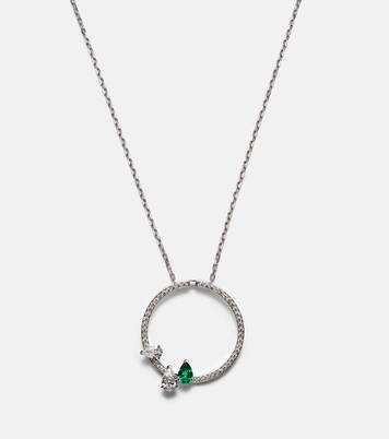 Collar Serti sur Vide de oro blanco de 18 ct con esmeralda y diamantes | Repossi