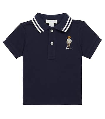 Baby - Polo in cotone con orsetto | Polo Ralph Lauren Kids