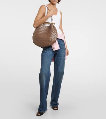 Sardine Intrecciato Large leather tote bag | Bottega Veneta