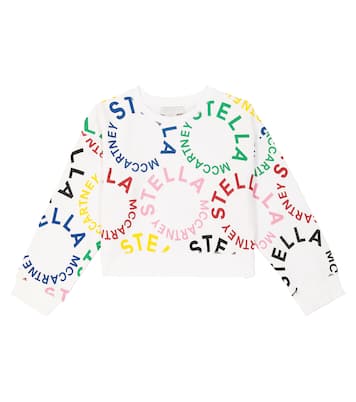 Logo cotton jersey sweatshirt | Stella McCartney Kids