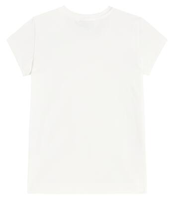 Floral cotton jersey T-shirt | Monnalisa