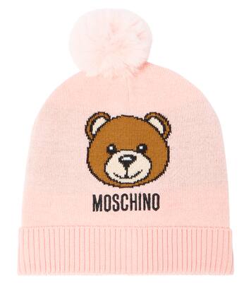 Teddy Bear wool-blend beanie | Moschino Kids