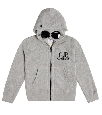 Kapuzenjacke Goggle aus Baumwoll-Jersey | C.P. Company Kids