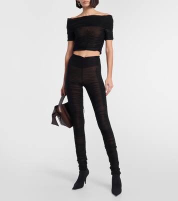 Schmale Hose Ocilia aus Mesh | KNWLS