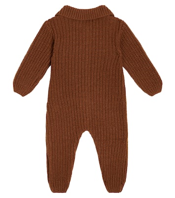 Baby ribbed-knit wool-blend onesie | The New Society