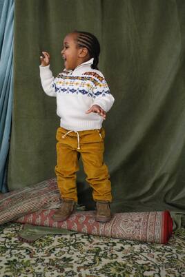 Jersey Usman con motivo Fair Isle | Louise Misha