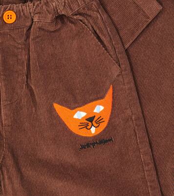 Cat cotton corduroy pants | Jellymallow