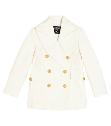 Manteau en coton et laine à ornements | Balmain Kids