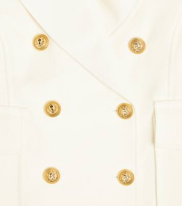 Manteau en coton et laine à ornements | Balmain Kids