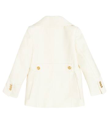 Manteau en coton et laine à ornements | Balmain Kids
