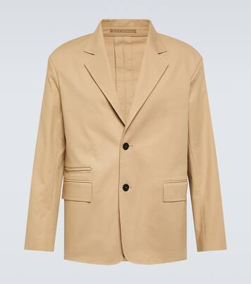 Deconstructed cotton-blend blazer | Lanvin
