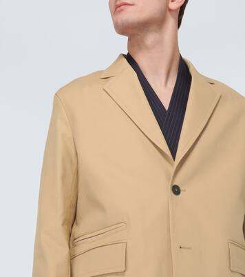 Deconstructed cotton-blend blazer | Lanvin