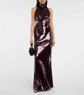 Viba sequined gown | Safiyaa